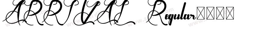 ARRIVAL Regular字体转换